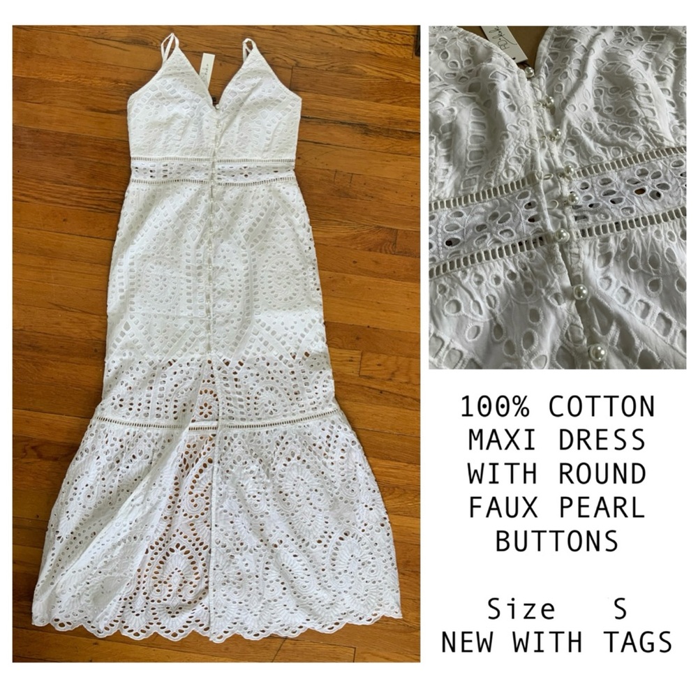 Summer Cotton Maxi Dress Size S